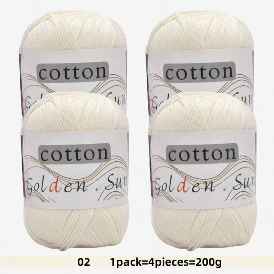 SHEIN KREMOWA WŁÓCZKA 4-PACK S07