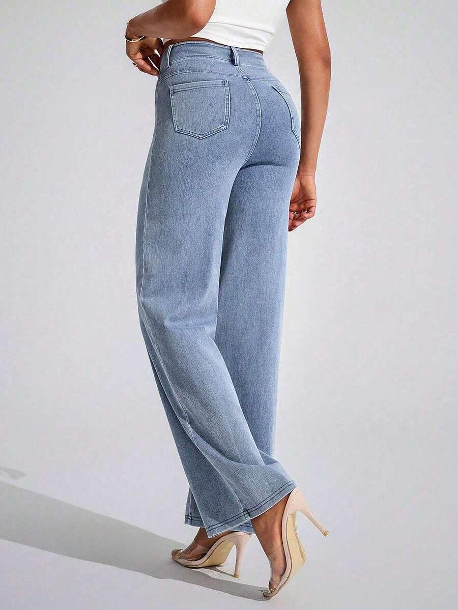 FLEXRA NIEBIESKIE SPODNIE JEANS S06__46