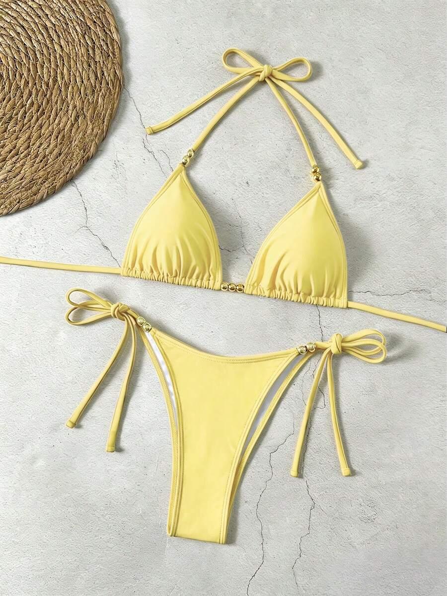 SHEIN DWUCZĘŚCIOWY STRÓJ KĄPIELOWY S09__XXS