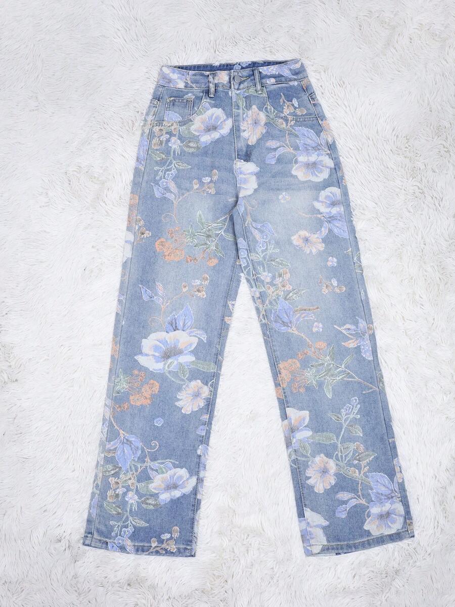 SHEIN SPODNIE JEANS WZÓR S06__S