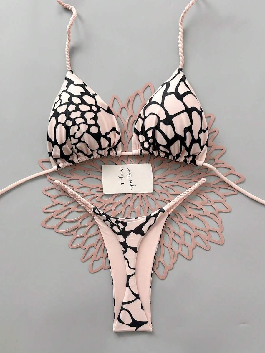 SHEIN DWUCZĘŚCIOWY STRÓJ KĄPIELOWY S09__M