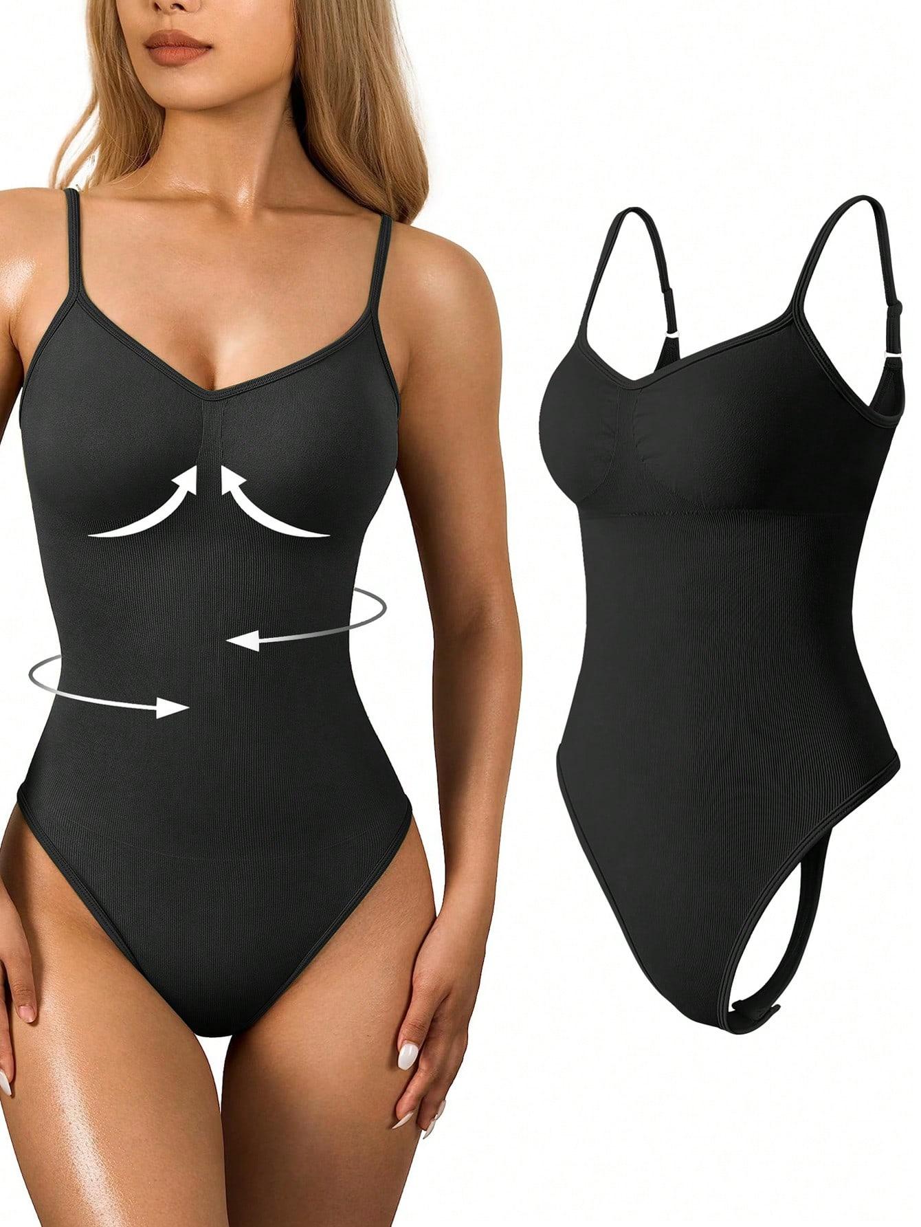 SHEIN CZARNE BODY NA RAMIĄCZKACH