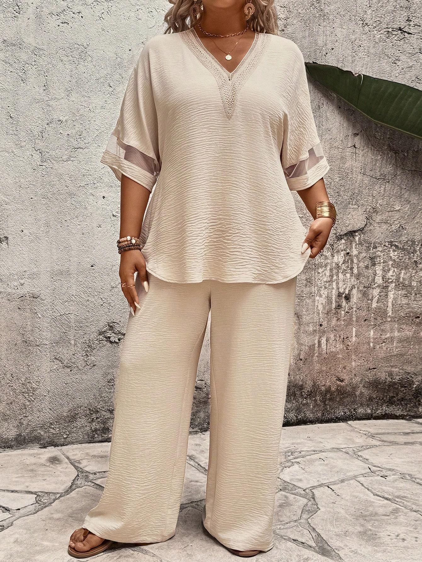 SHEIN BEŻOWE SPODNIE CASUAL S06__48