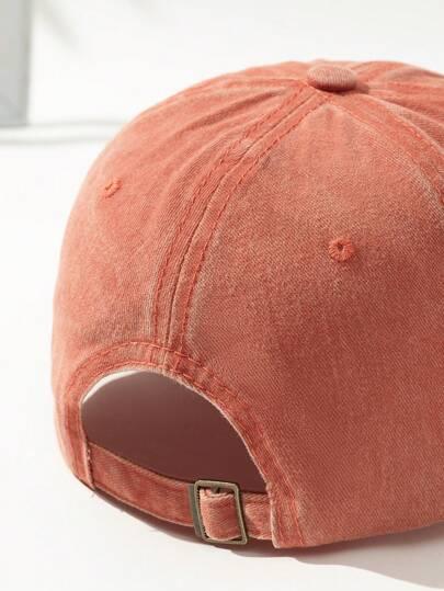 SHEIN POMARAŃCZOWA CZAPKA Z DASZKIEM S07