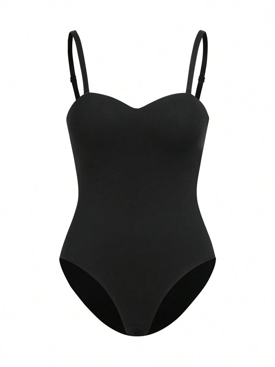 SHEIN CZARNE BODY MODELUJĄCE S06__XS