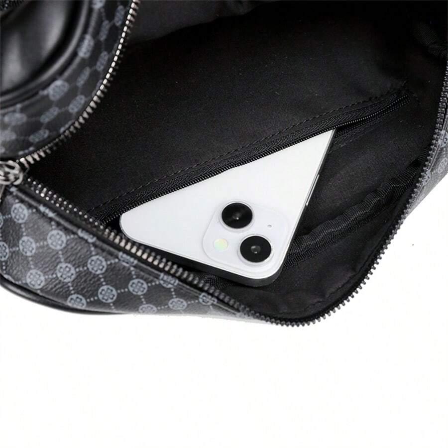SHEIN CZARNA KOSMETYCZKA WZÓR ZAMEK S07__10X13X26CM
