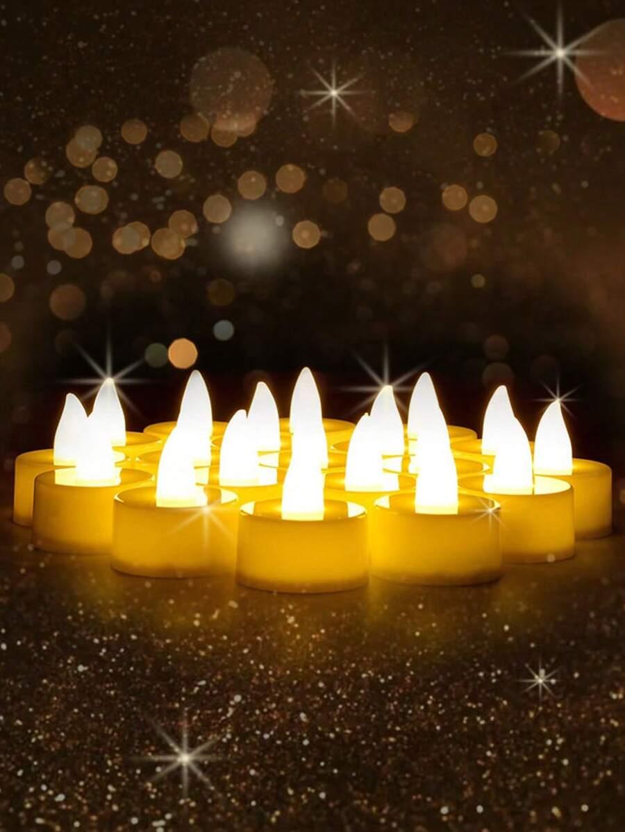 SHEIN BIAŁE ŚWIECZKI LED 12 SZTUK S07__