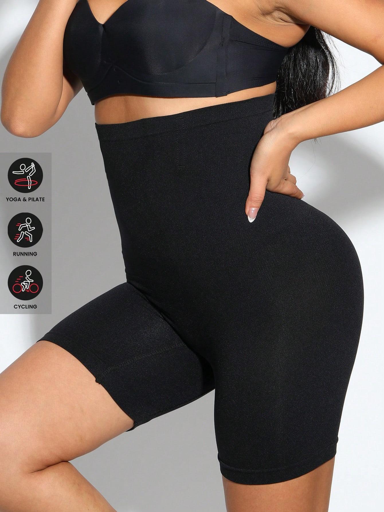 SHEIN CZARNE MODELUJĄCE SPODENKI S07__L