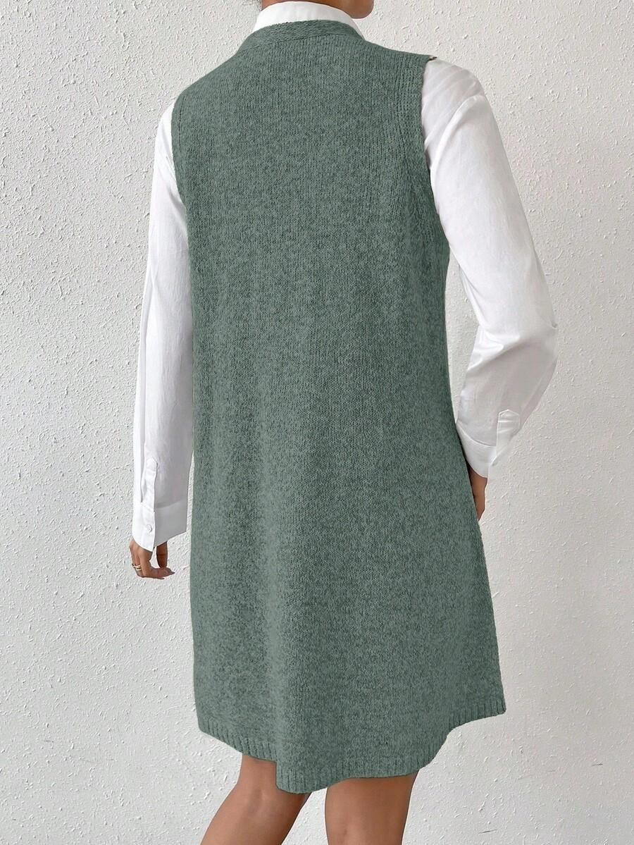 SHEIN ZIELONA DZIANINOWA SUKIENKA
