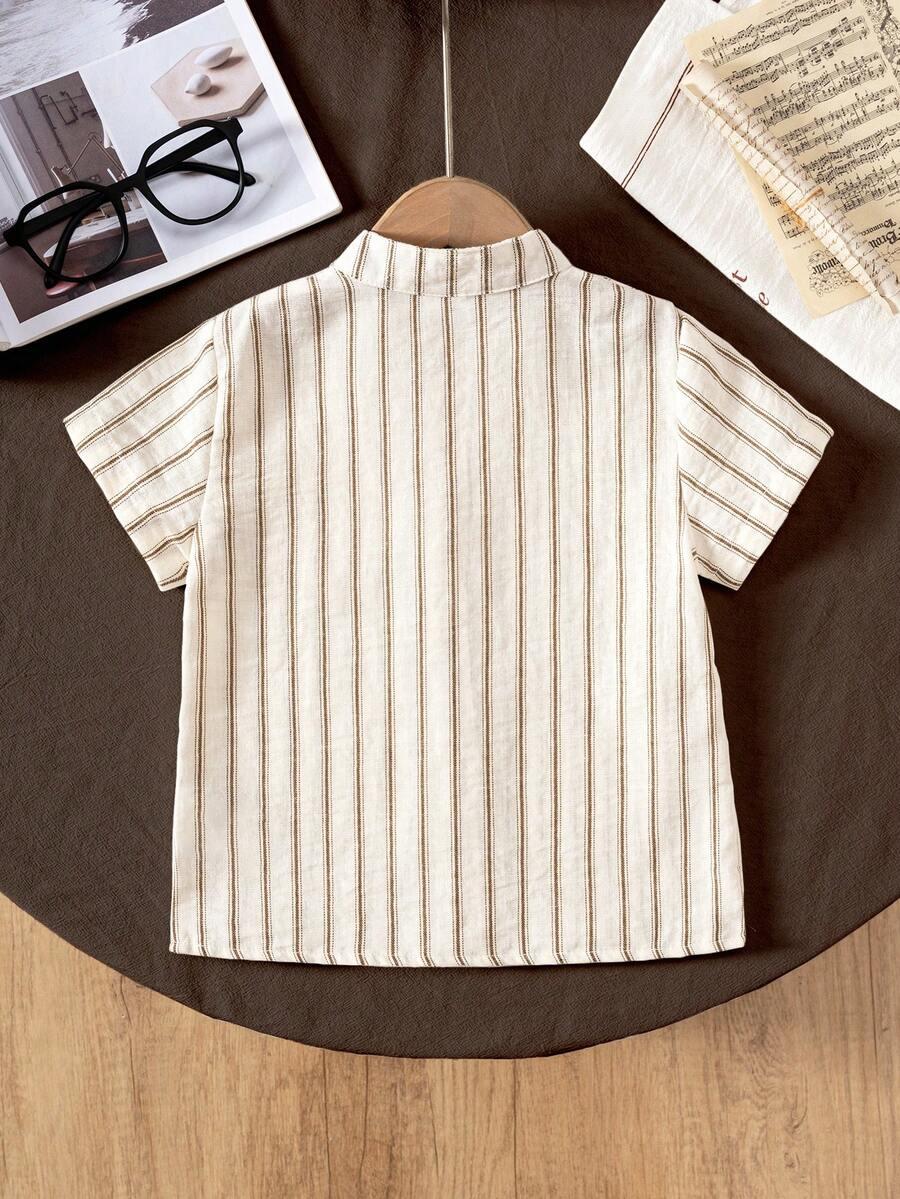 SHEIN KOSZULA KRÓTKI RĘKAW PASKI S06__104-110