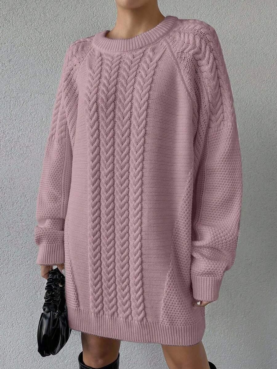 EURMUSE DZIANINOWA MINI SUKIENKA OVERSIZE PK01__M