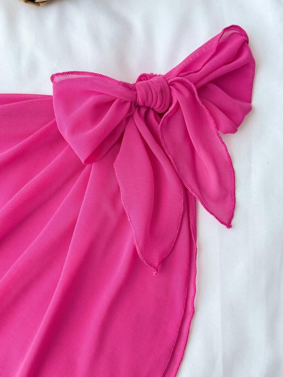 SHEIN JEDNOCZĘŚCIOWY STRÓJ KĄPIELOWY SARONG KOMPLET S09__166/170