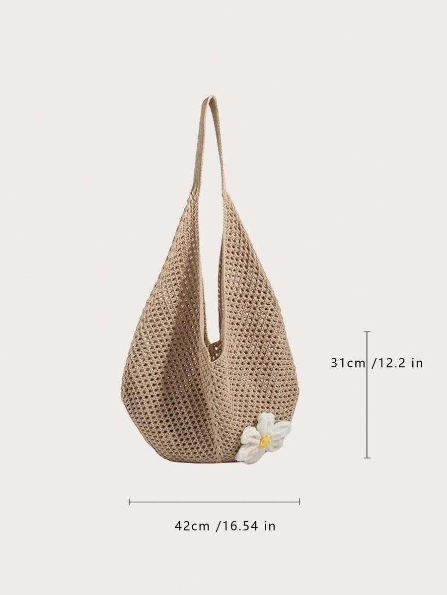 YOGODLNS BEŻOWA TORBA PLAŻOWA S07__42X31