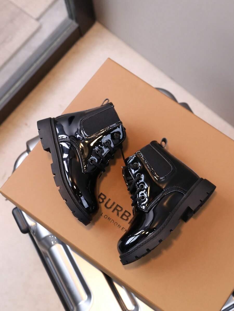 SHEIN CZARNE LAKIEROWANE BOTKI S06__22