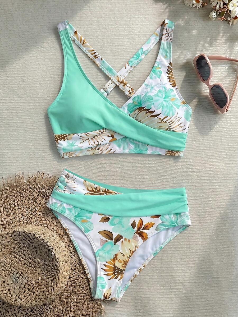 SHEIN DWUCZĘŚCIOWY STRÓJ KĄPIELOWY S09__XXL