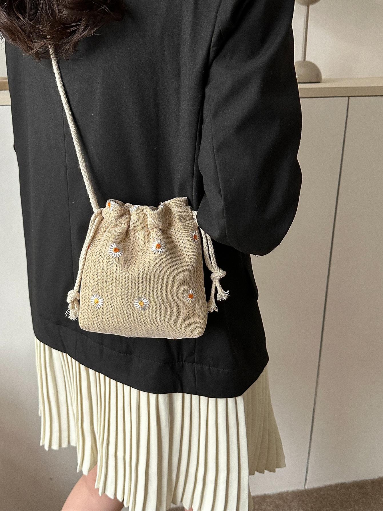 SHEIN TOREBKA WOREK HAFT KWIATY S07__15X4,5X17