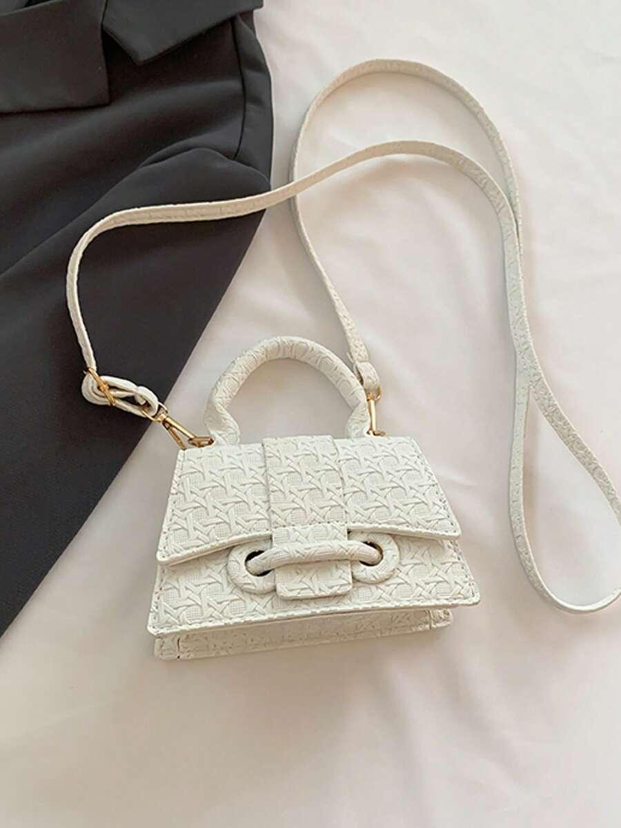 SHEIN BIAŁA MINI TOREBKA S07__16X7CM