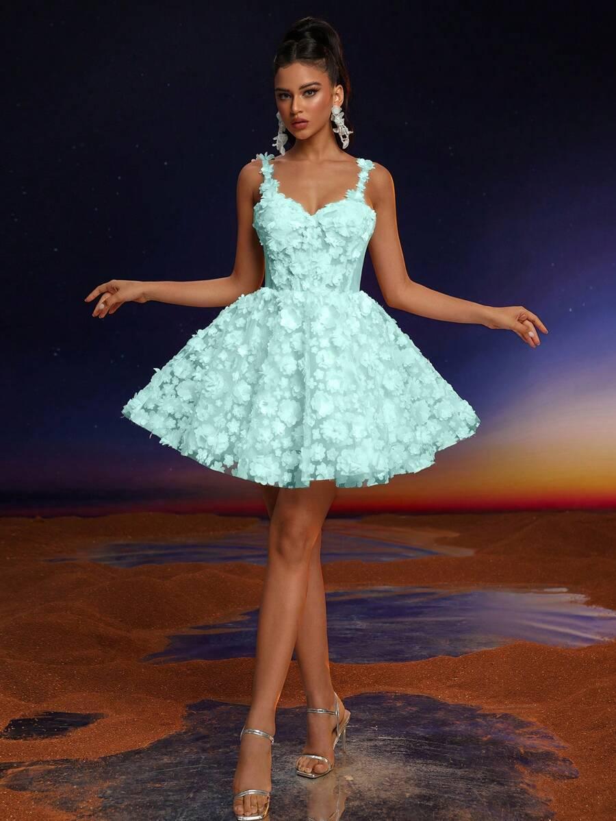 SHEIN NIEBIESKA MINI SUKIENKA S06__XS