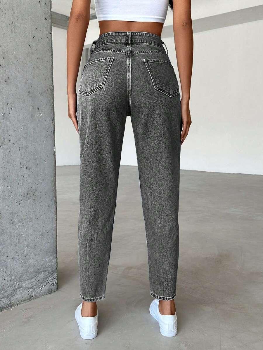 SHEIN SZARE SPODNIE JEANS S06__XS
