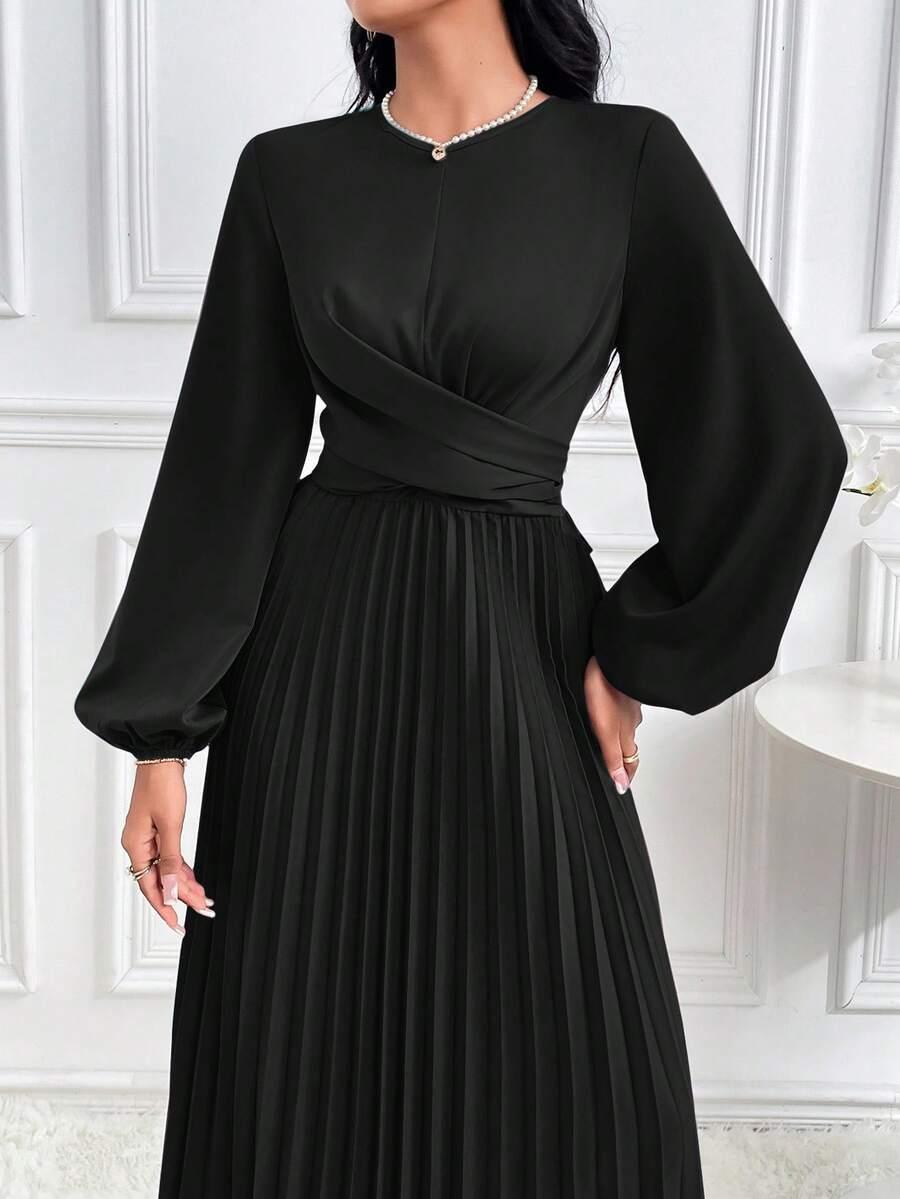 MODELYN CZARNA MAXI SUKIENKA S06__XL