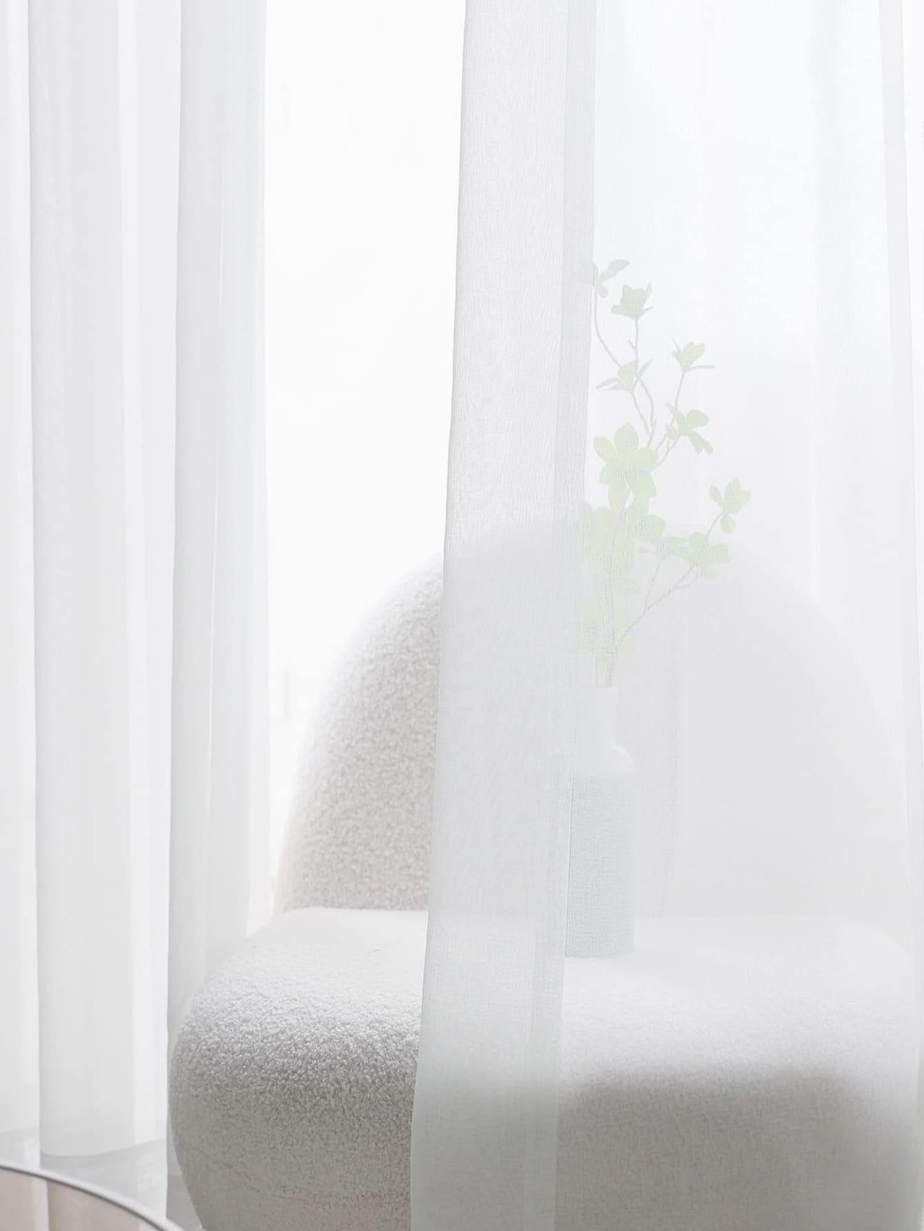 SHEIN BIAŁA ZASŁONA 1SZT S07__100X200CM