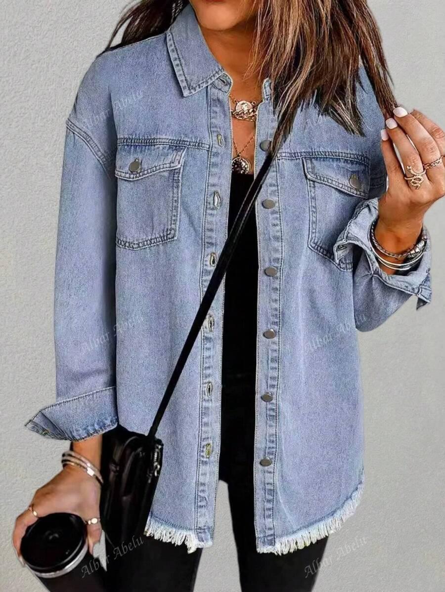 SHEIN NIEBIESKA KURTKA JEANS S06__S