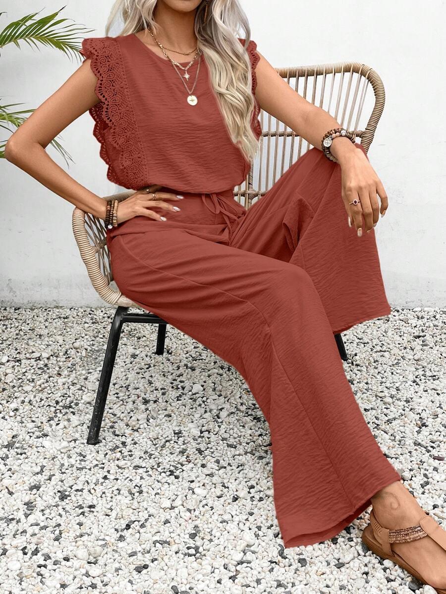 SHEIN TOP BEZ RĘKAWÓW KORONKA S06__XS