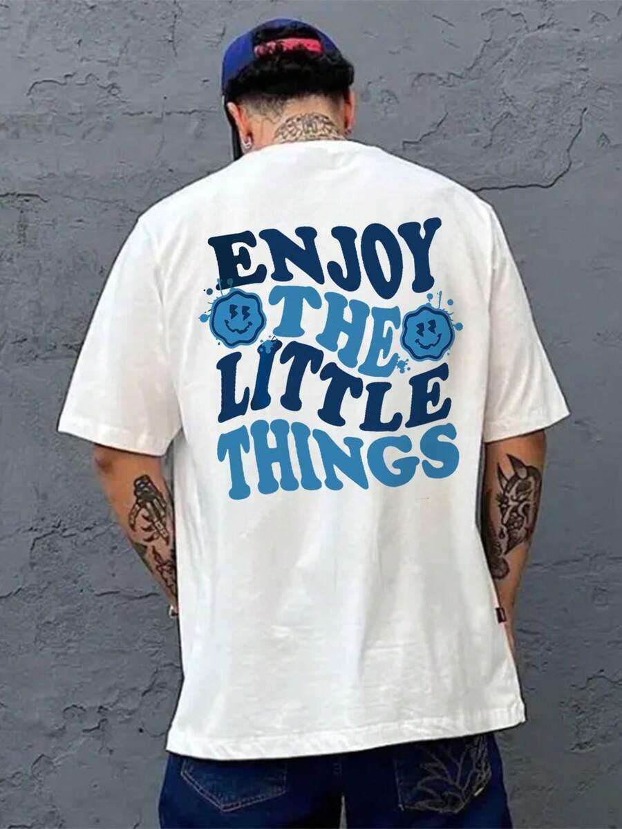 SHEIN BIAŁY T-SHIRT PRINT S06__L