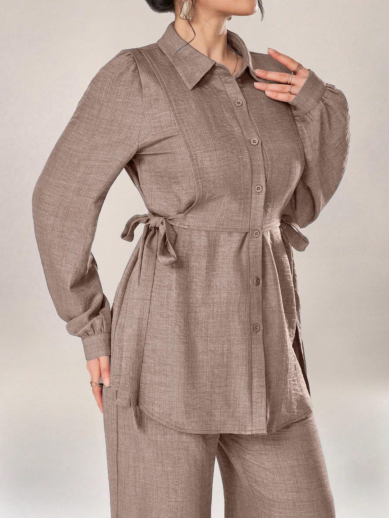 SHEIN KOSZULA SPODNIE KOMPLET S06__L