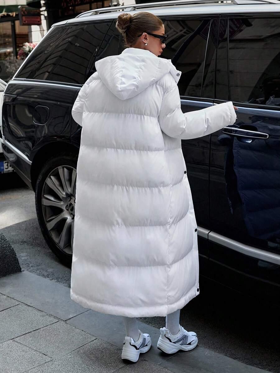 SHEIN BIAŁA KURTKA KAPTUR W01__S
