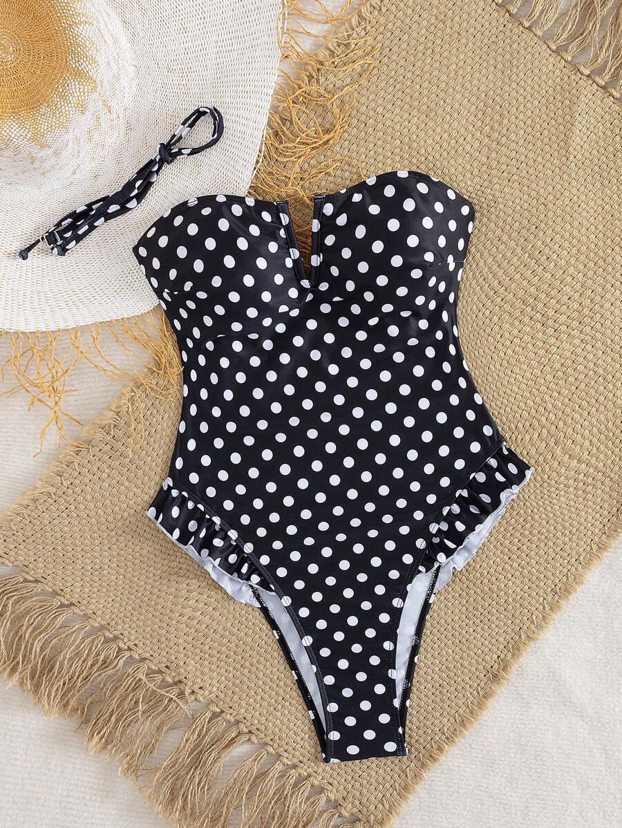 SWIM MOD JEDNOCZĘŚCIOWY STRÓJ KĄPIELOWY GROSZKI S09__M