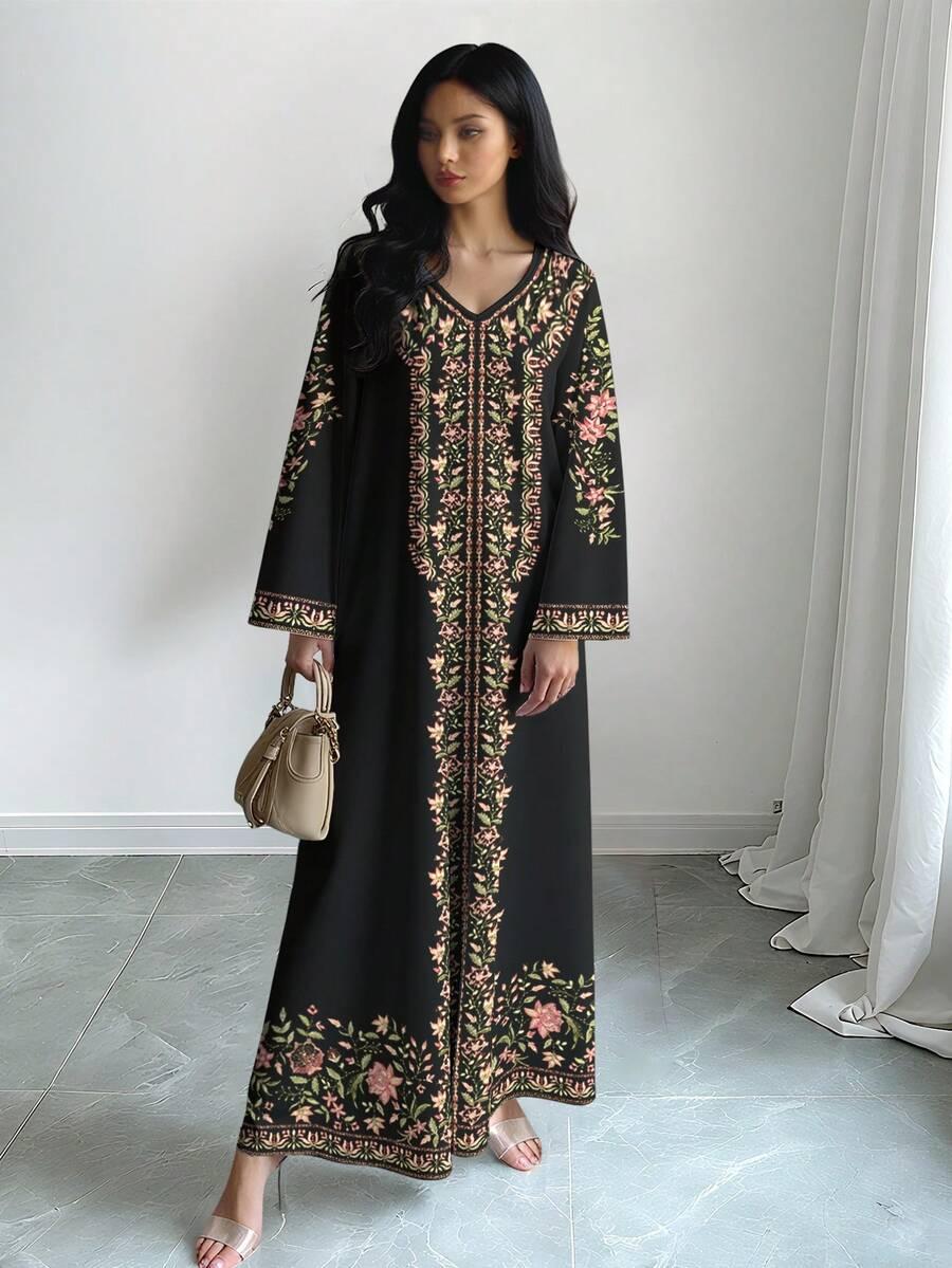 SHEIN CZARNA MAXI SUKIENKA S06__XL