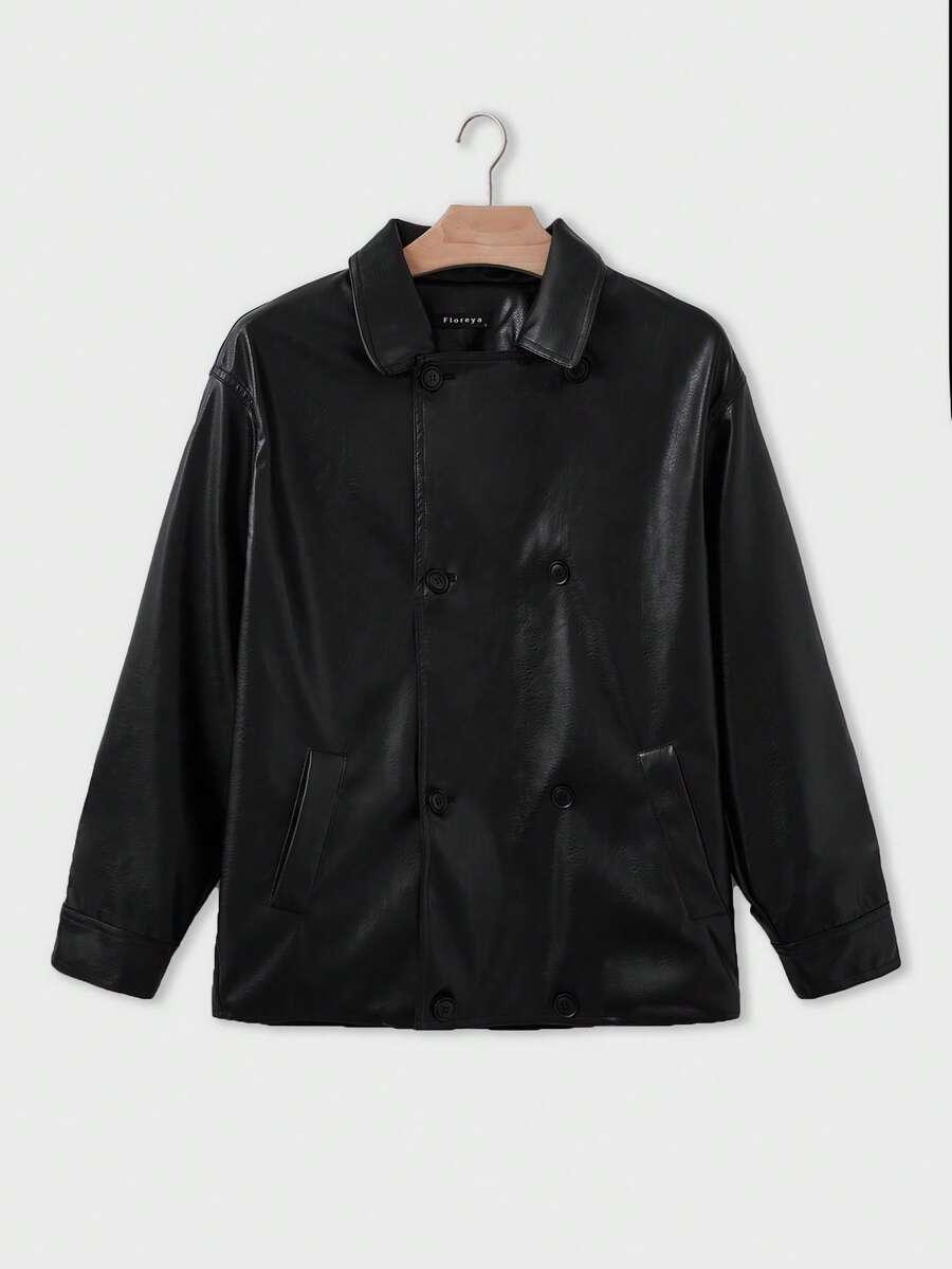 SHEIN CZARNA KURTKA IMITACJA SKÓRY S06__L