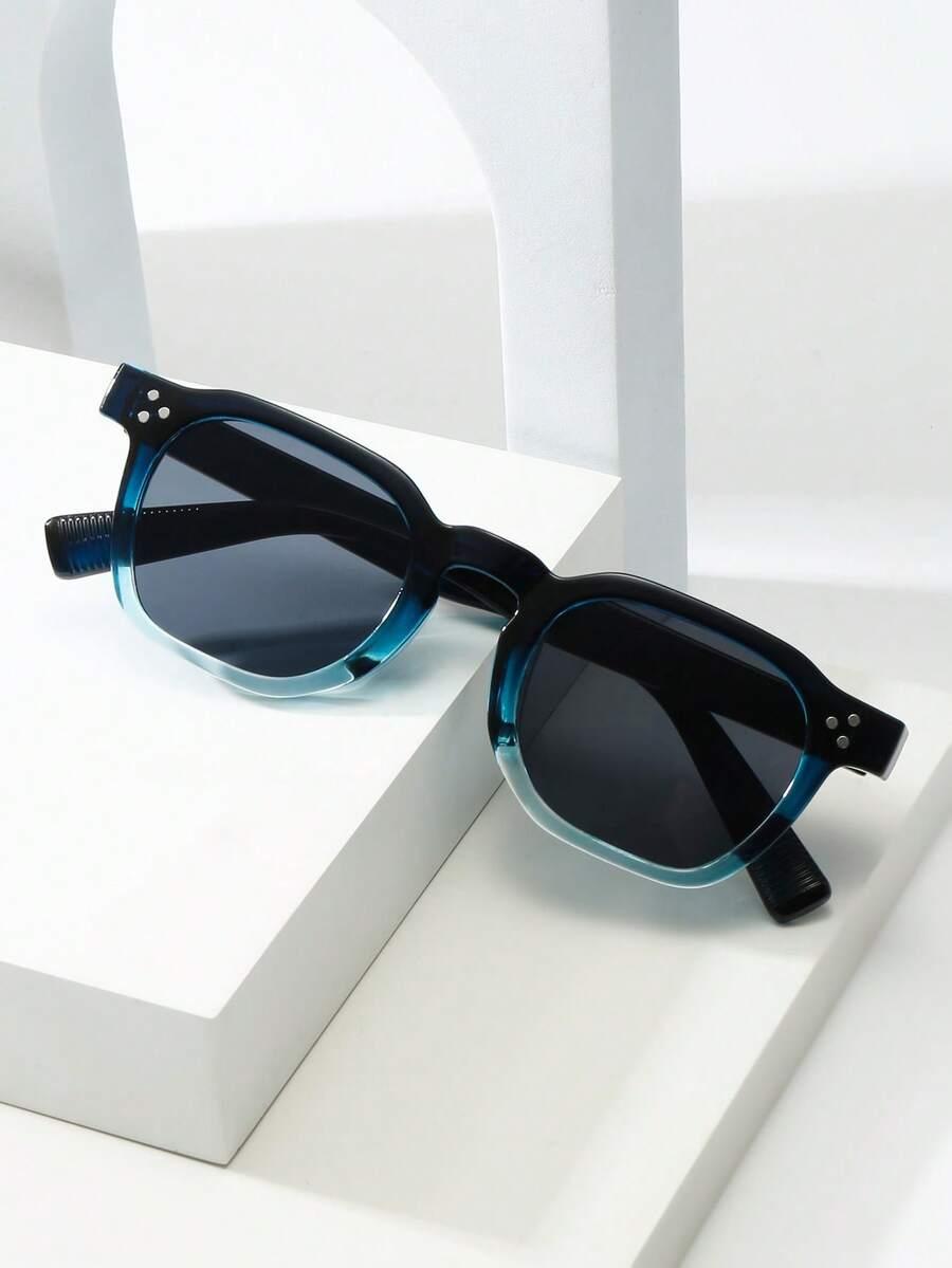 SHEIN NIEBIESKIE OKULARY PRZECIWSŁONECZNE S07