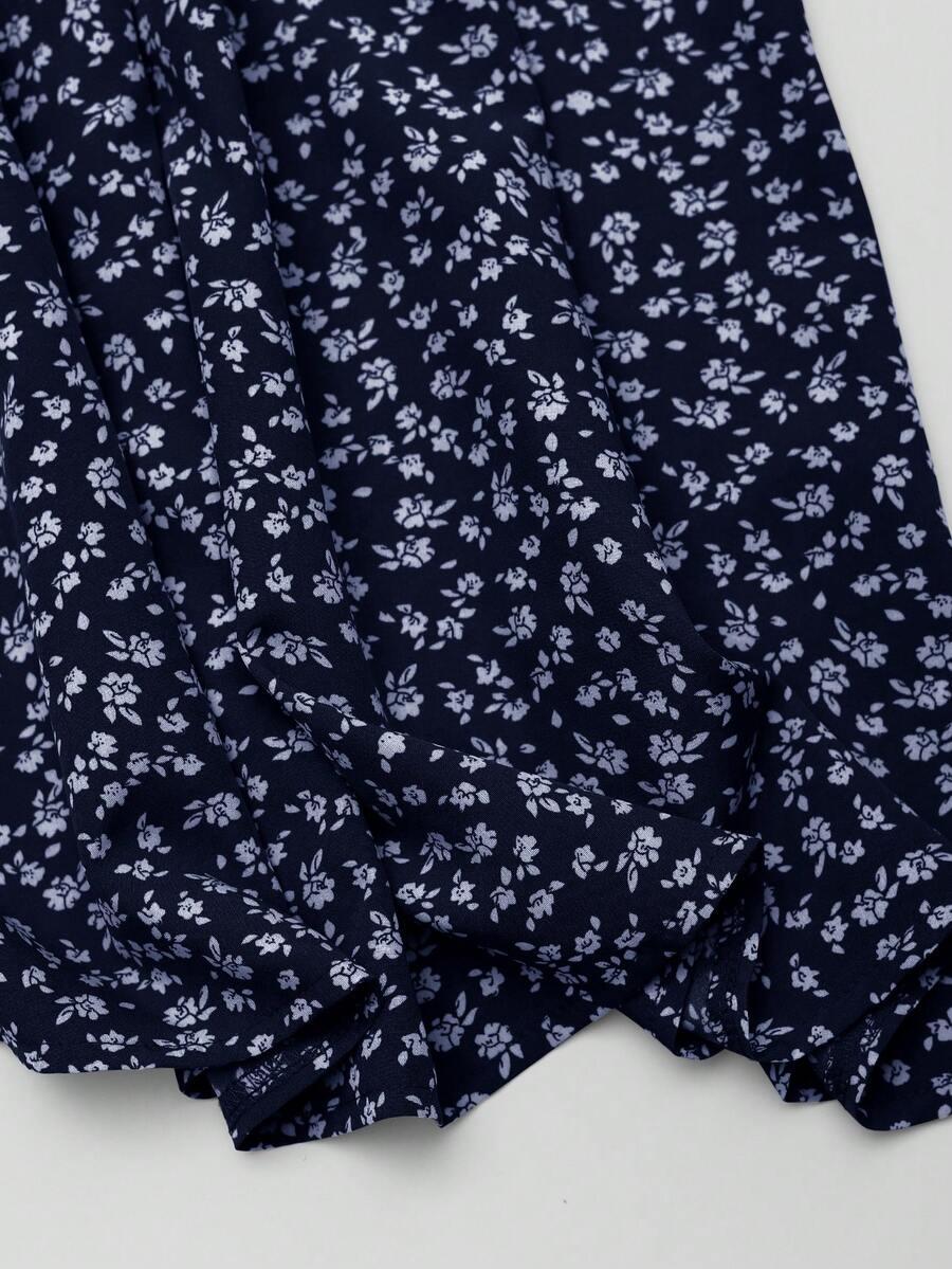SHEIN GRANATOWA MAXI SPÓDNICA S06__L