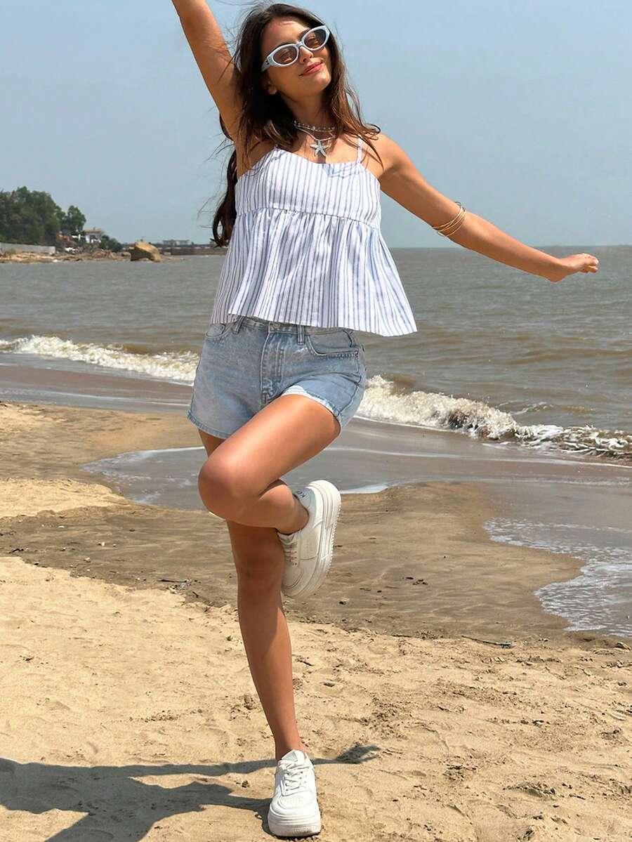 INAWLY TOP WZÓR PASKI S09__XS