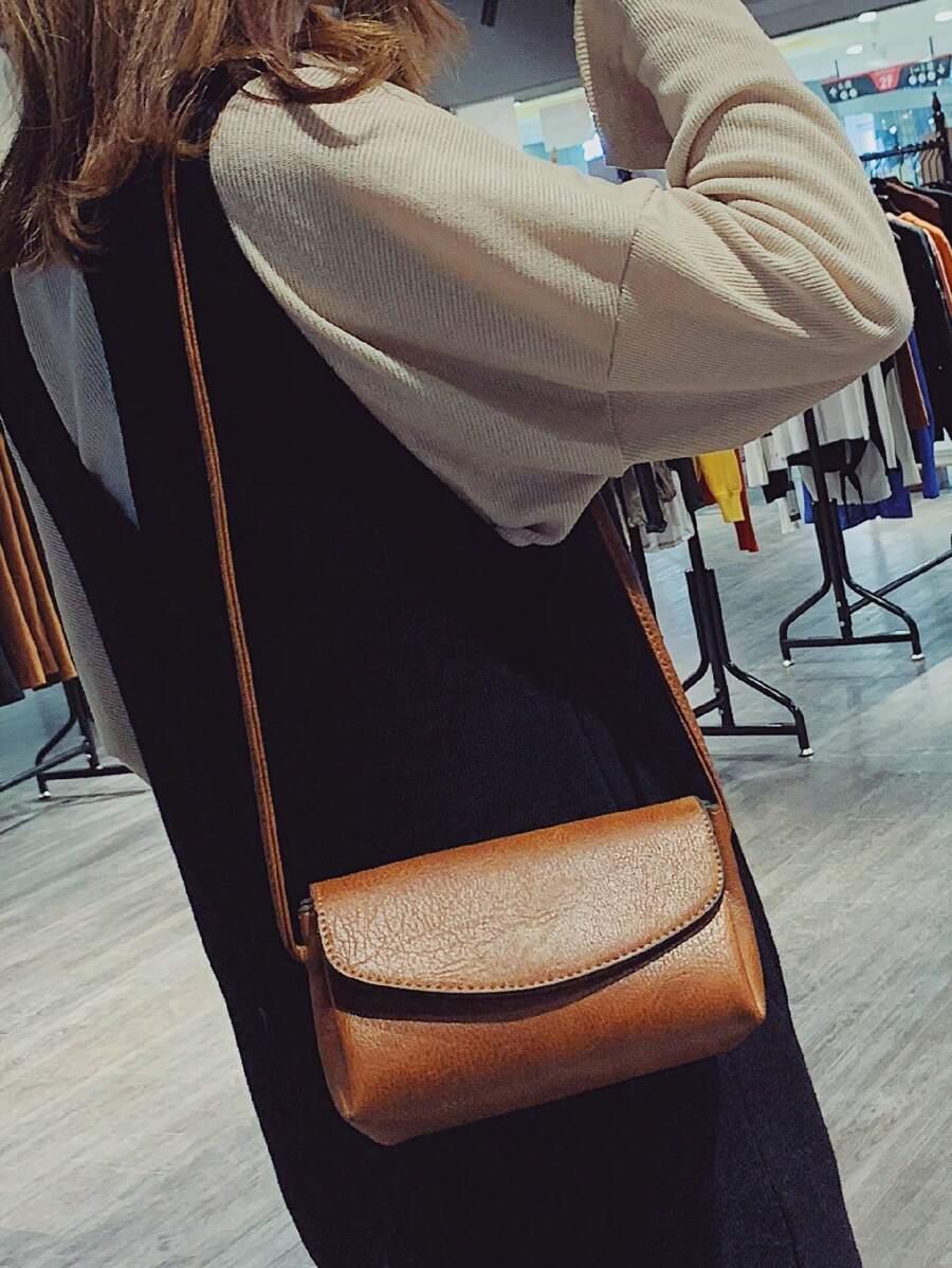 SHEIN BRĄZOWA TOREBKA NA RAMIĘ S07__18X11X11
