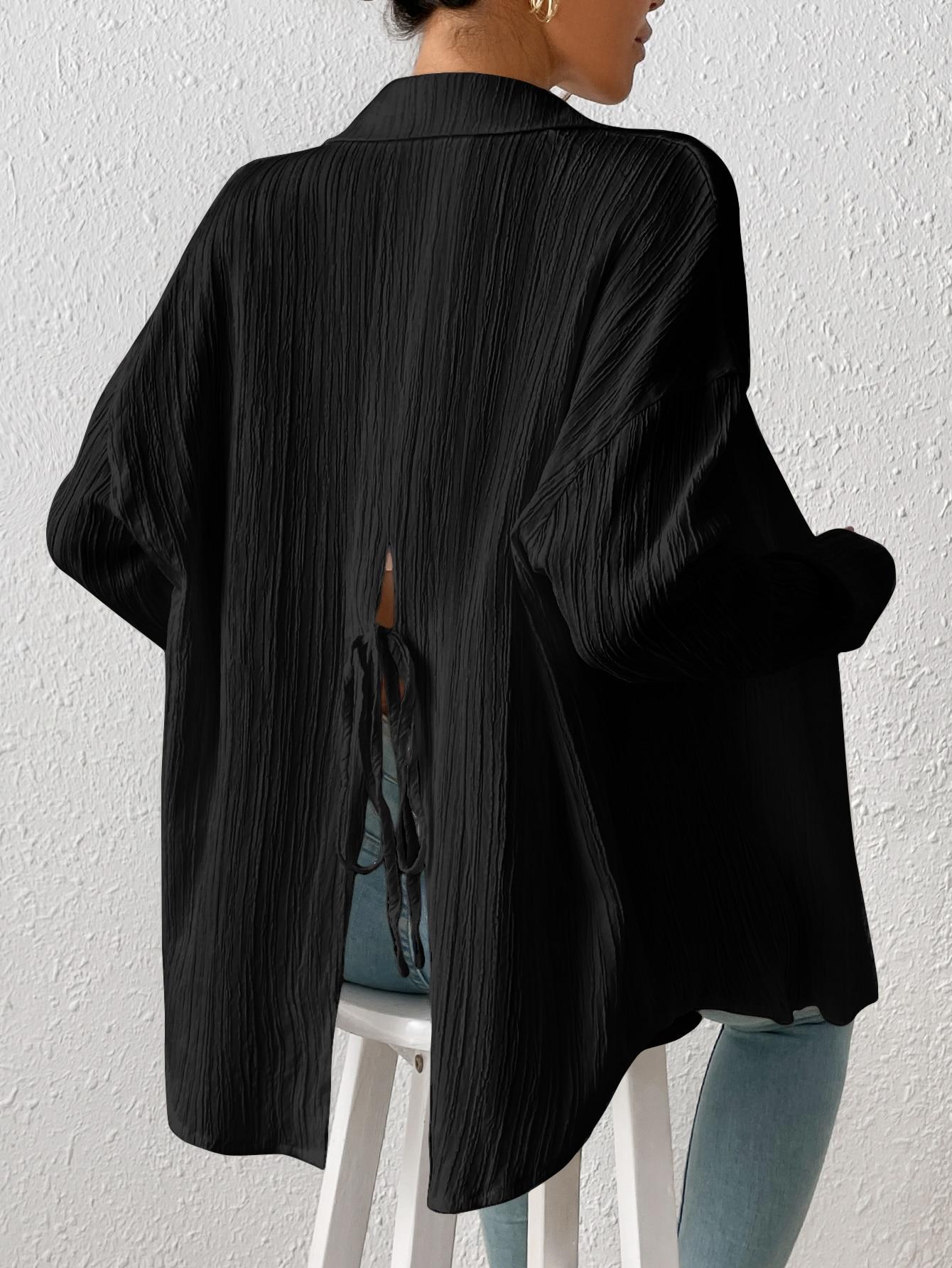 SHEIN CZARNA KOSZULA GUZIKI S06__M
