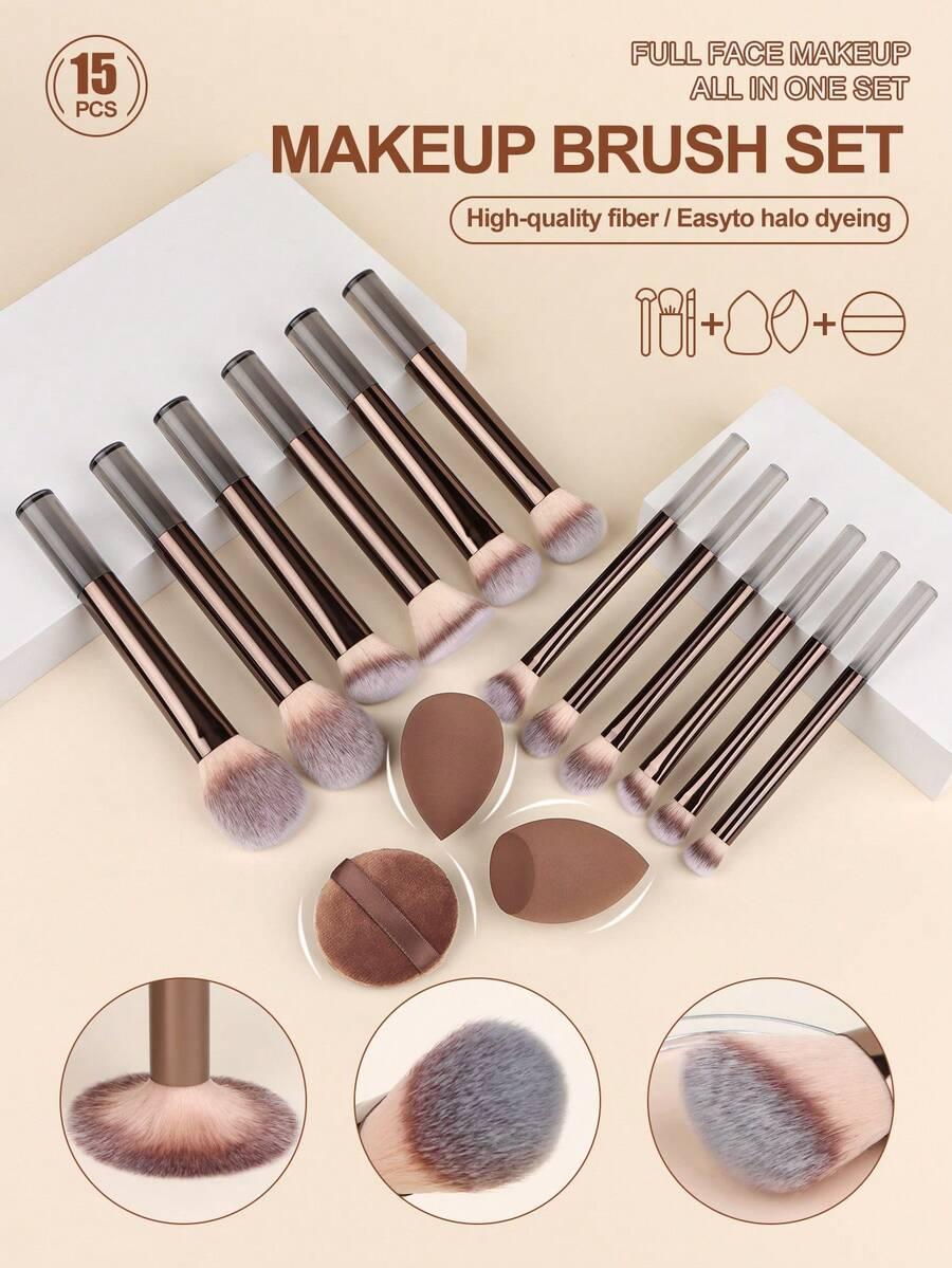 SHEIN ZESTAW PĘDZLI DO MAKIJAŻU S07__15-PACK