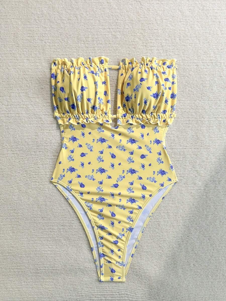 SHEIN JEDNOCZĘŚCIOWY STRÓJ KĄPIELOWY S09__M