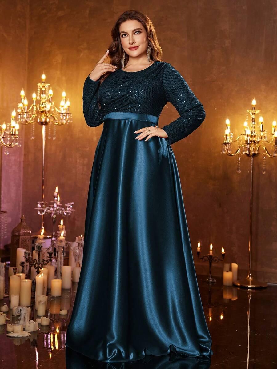 SHEIN NIEBIESKA MAXI SUKIENKA S06__46
