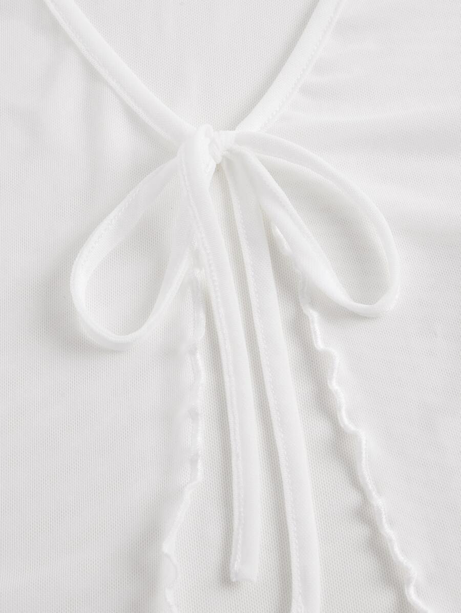 SHEIN BIAŁY TOP SIATECZKA S06__S