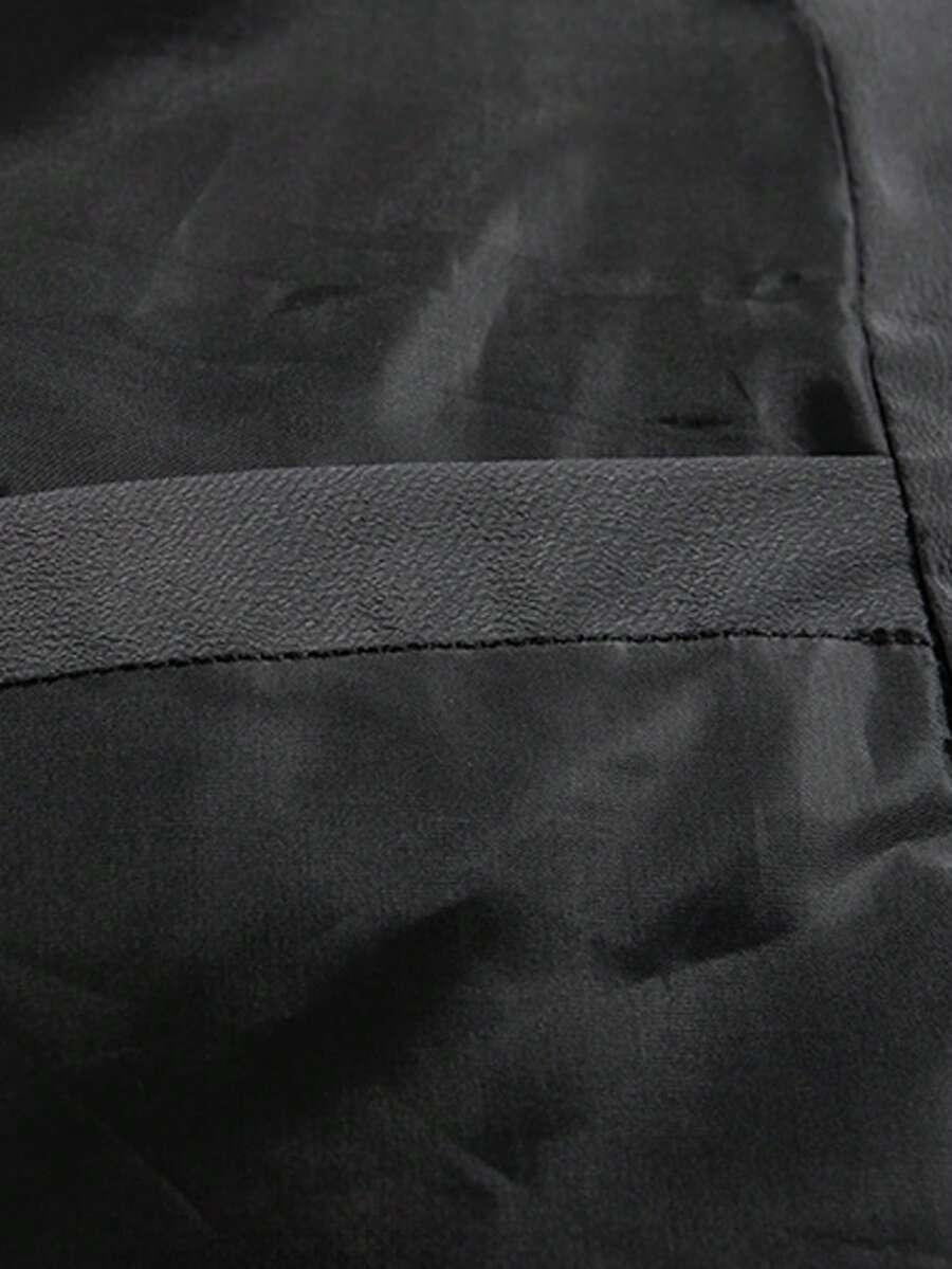 SHEIN CZARNA PIKOWANA KURTKA W01__L