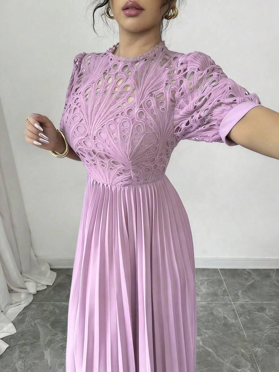 SHEIN FIOLETOWA MIDI SUKIENKA S06__M