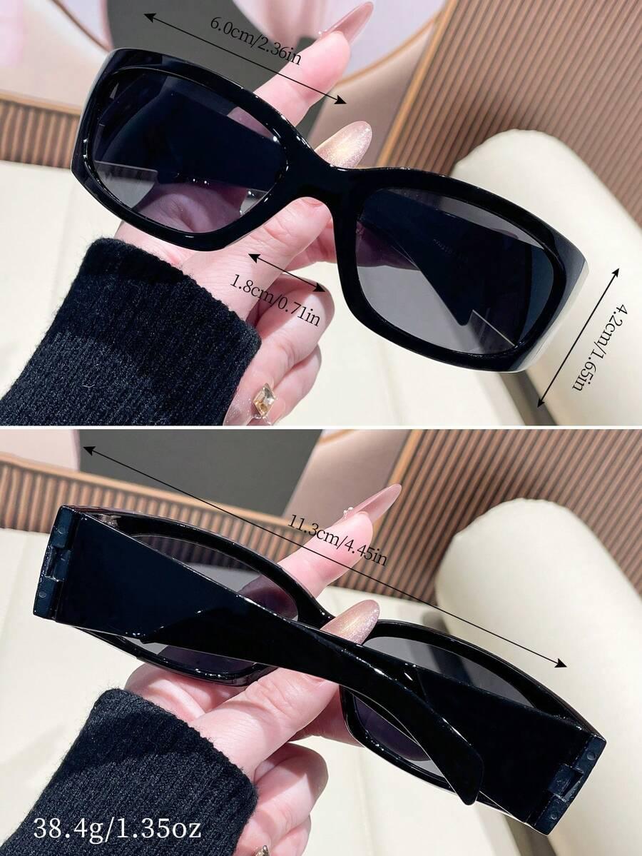 SHEIN CZARNE OKULARY PRZECIWSŁONECZNE S07