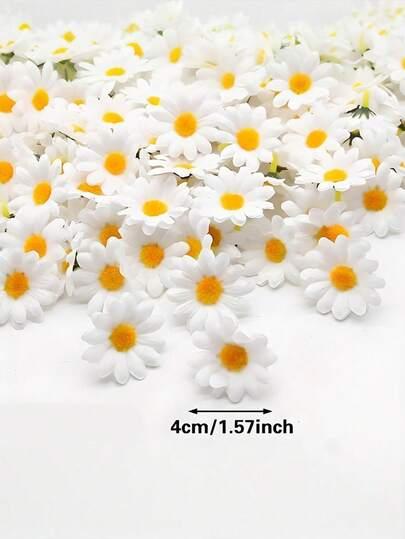 SHEIN SZTUCZNE KWIATY BIAŁE STOKROTKI 50-PACK S07