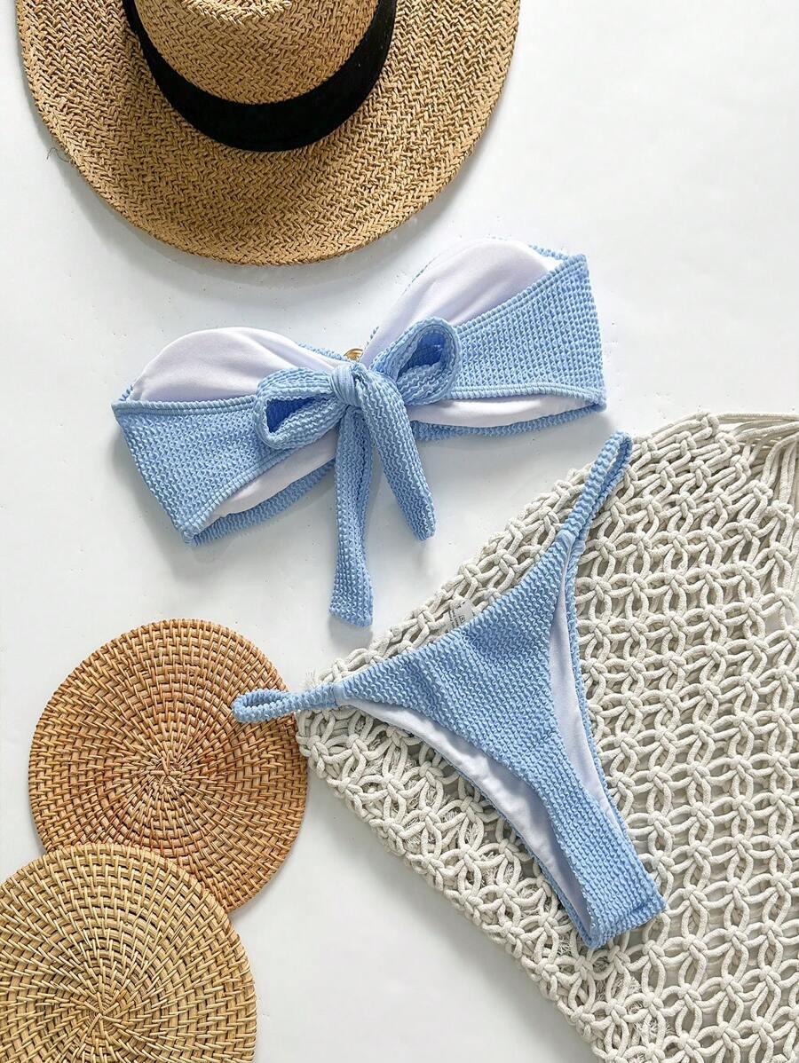 SHEIN DWUCZĘŚCIOWY STRÓJ KĄPIELOWY S06__L