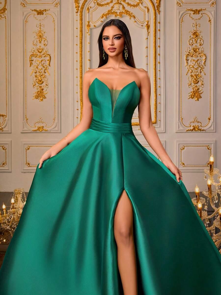 VIPGIRL ZIELONA MAXI SUKIENKA S06__S
