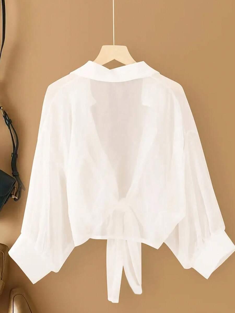 SHEIN BIAŁA KOSZULA GUZIKI S06__S