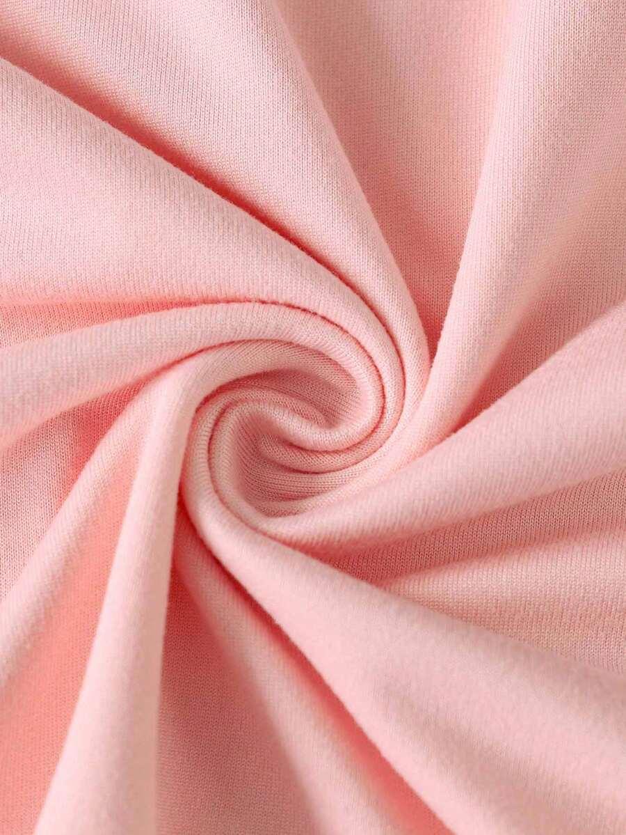 SHEIN RÓŻOWY T-SHIRT NADRUK S06__50